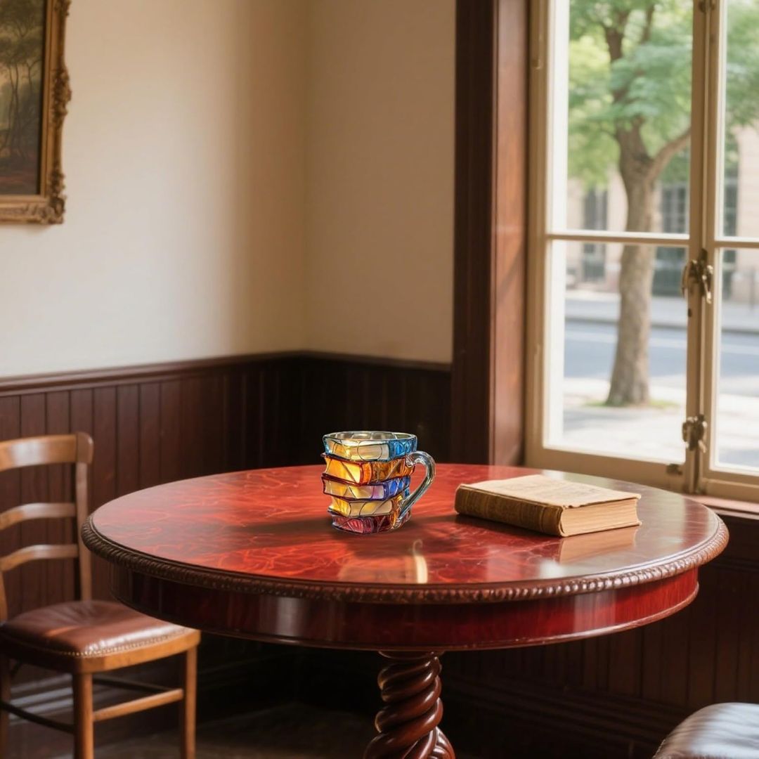 Aniela | Witrażowy Kubek Książkowy