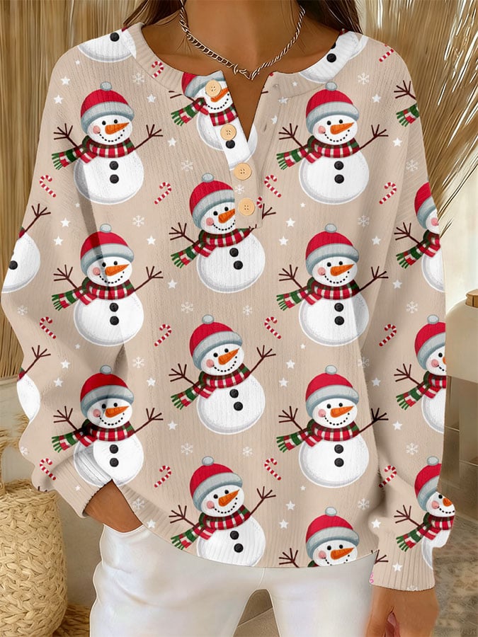 Maja | Świąteczny Bałwankowy Sweter