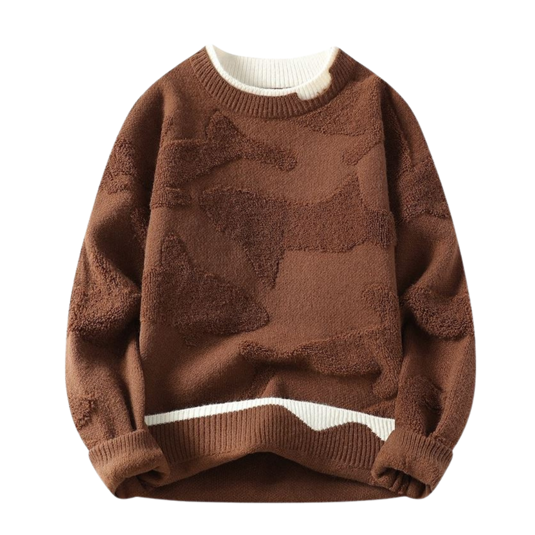 Victor | Sweter z Wypukłym Wzorem