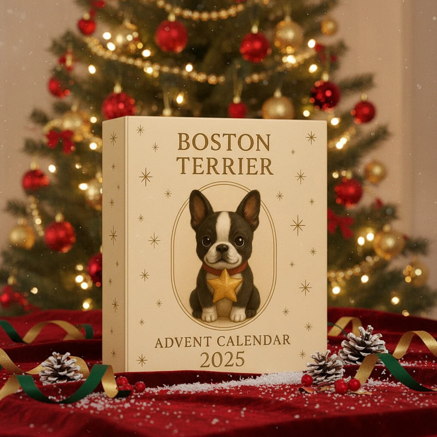 2025 „Świąteczny Kalendarz Adwentowy – Boston Terrier Edition”